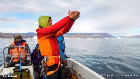 Il faut que l'iceberg fasse entre 50 et 100 mètres pour pouvoir développer la ligne de capteurs (Photo Philippe Mistral / Naturevolution)